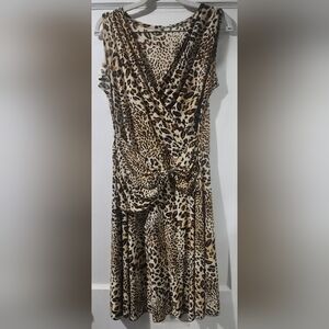 Leopard Print Midi Dress size:S